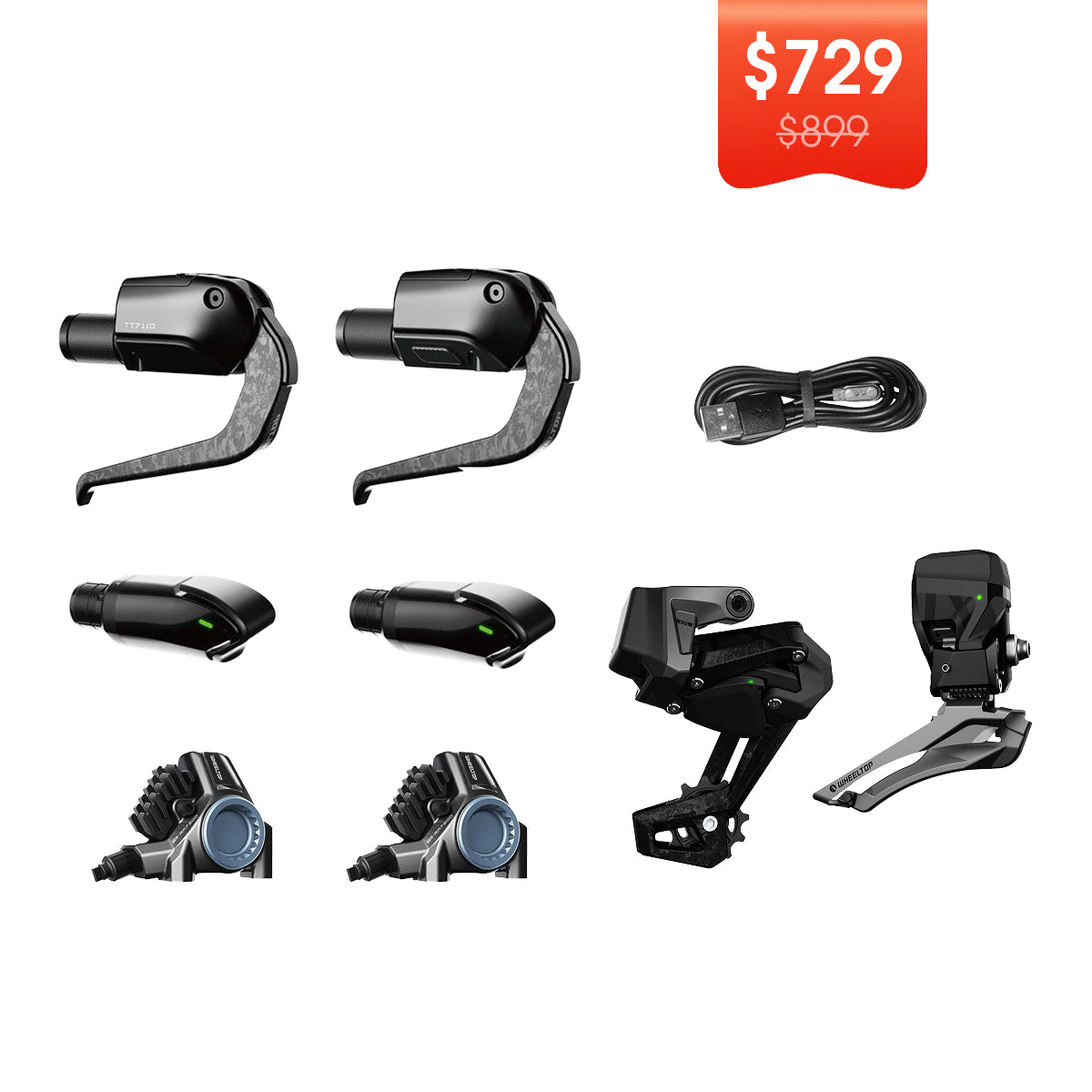 WHEELTOP EDS TT Wireless Carbon Electronic Shifter/Derailleur