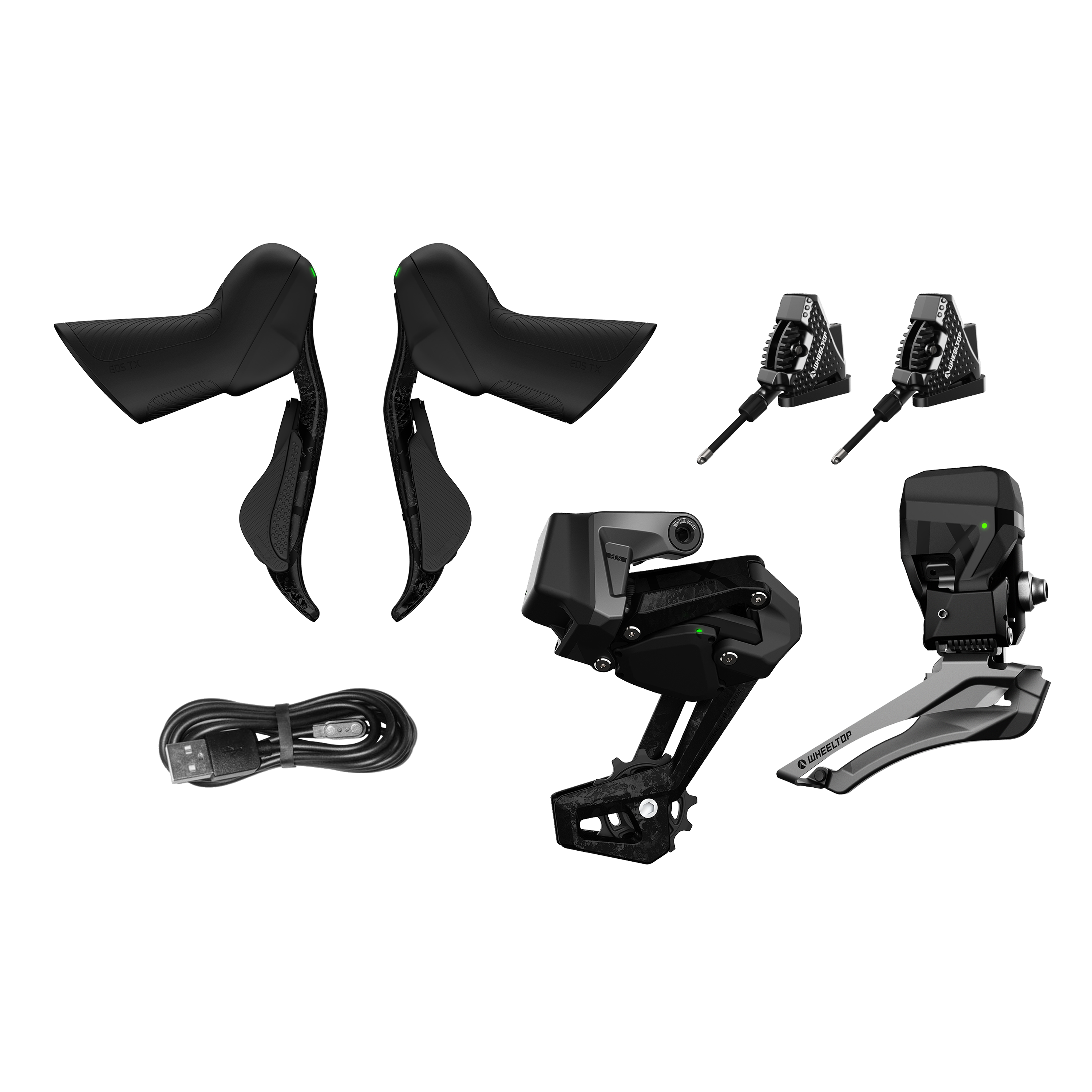 WHEELTOP EDS TX Wireless Carbon Electronic Shifter/Derailleur (Road Bike) - Hydraullc Disc Brake Groupset