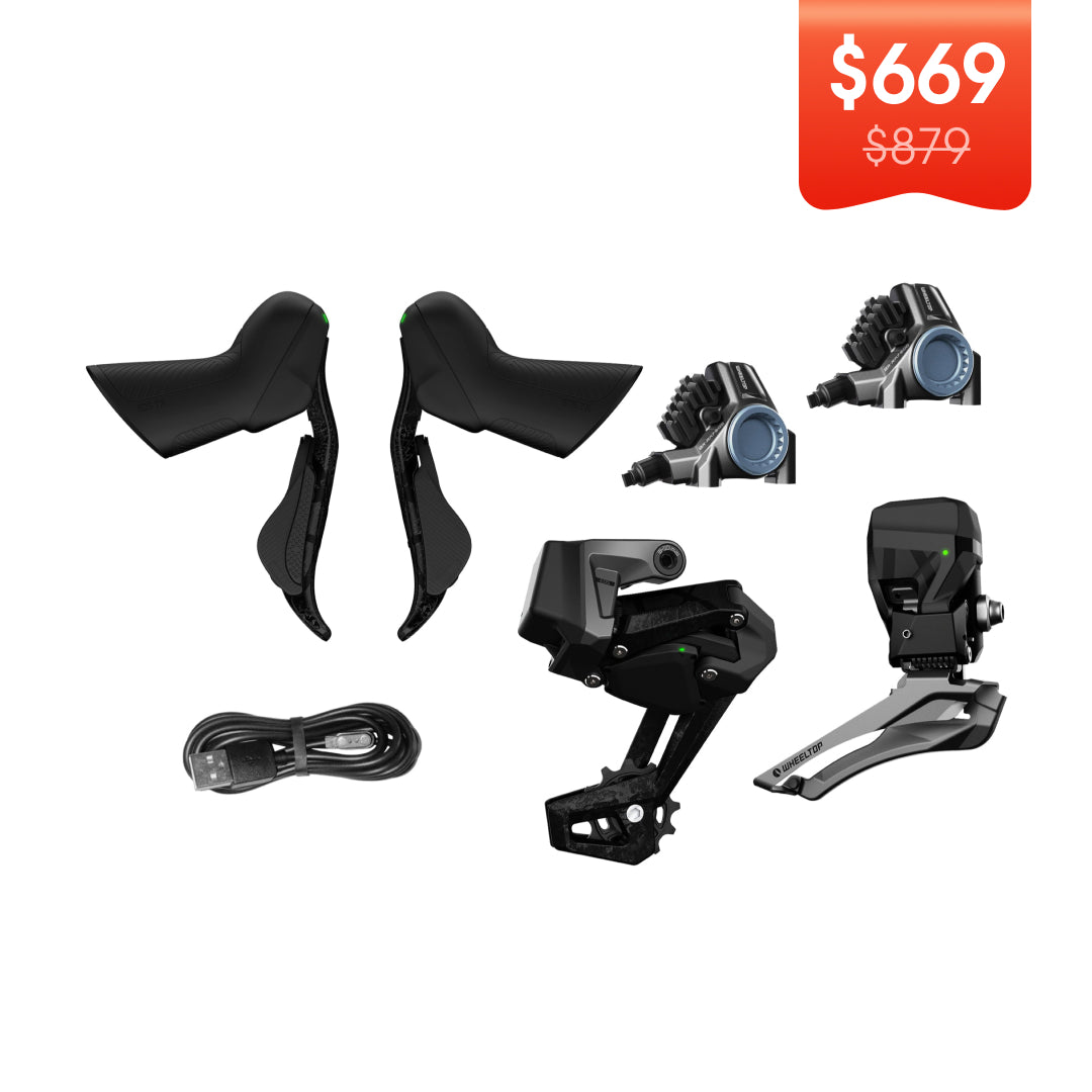 WHEELTOP EDS TX Wireless Carbon Electronic Shifter/Derailleur (Road Bike) - Hydraullc Disc Brake Groupset（UPGRADE）