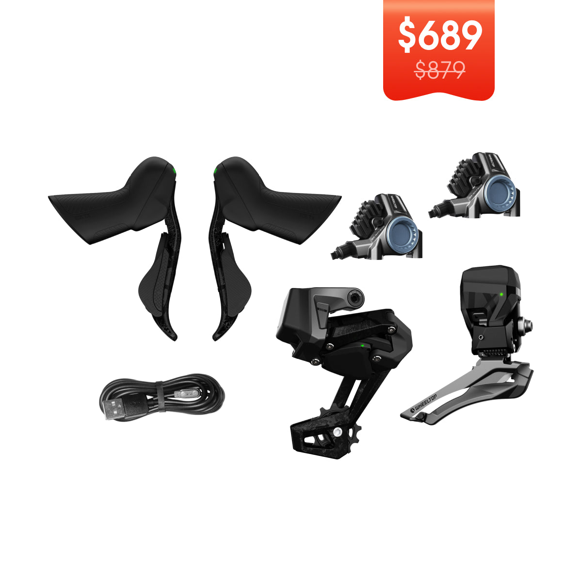 WHEELTOP EDS TX Wireless Carbon Electronic Shifter/Derailleur (Road Bike)