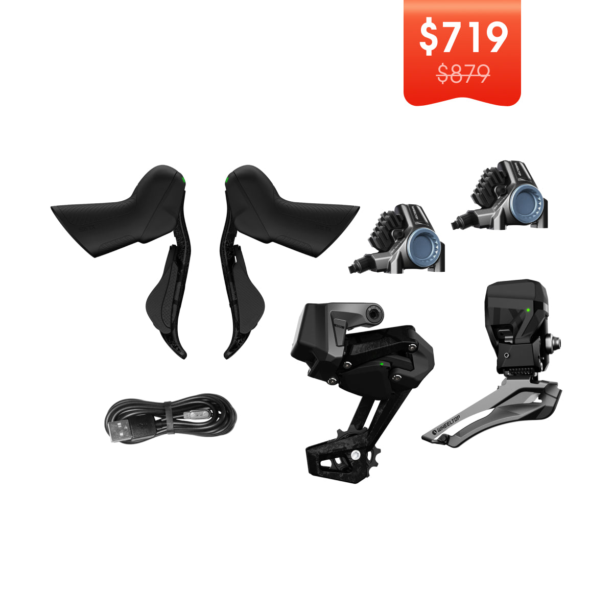 WHEELTOP EDS TX Wireless Carbon Electronic Shifter/Derailleur (Road Bike)